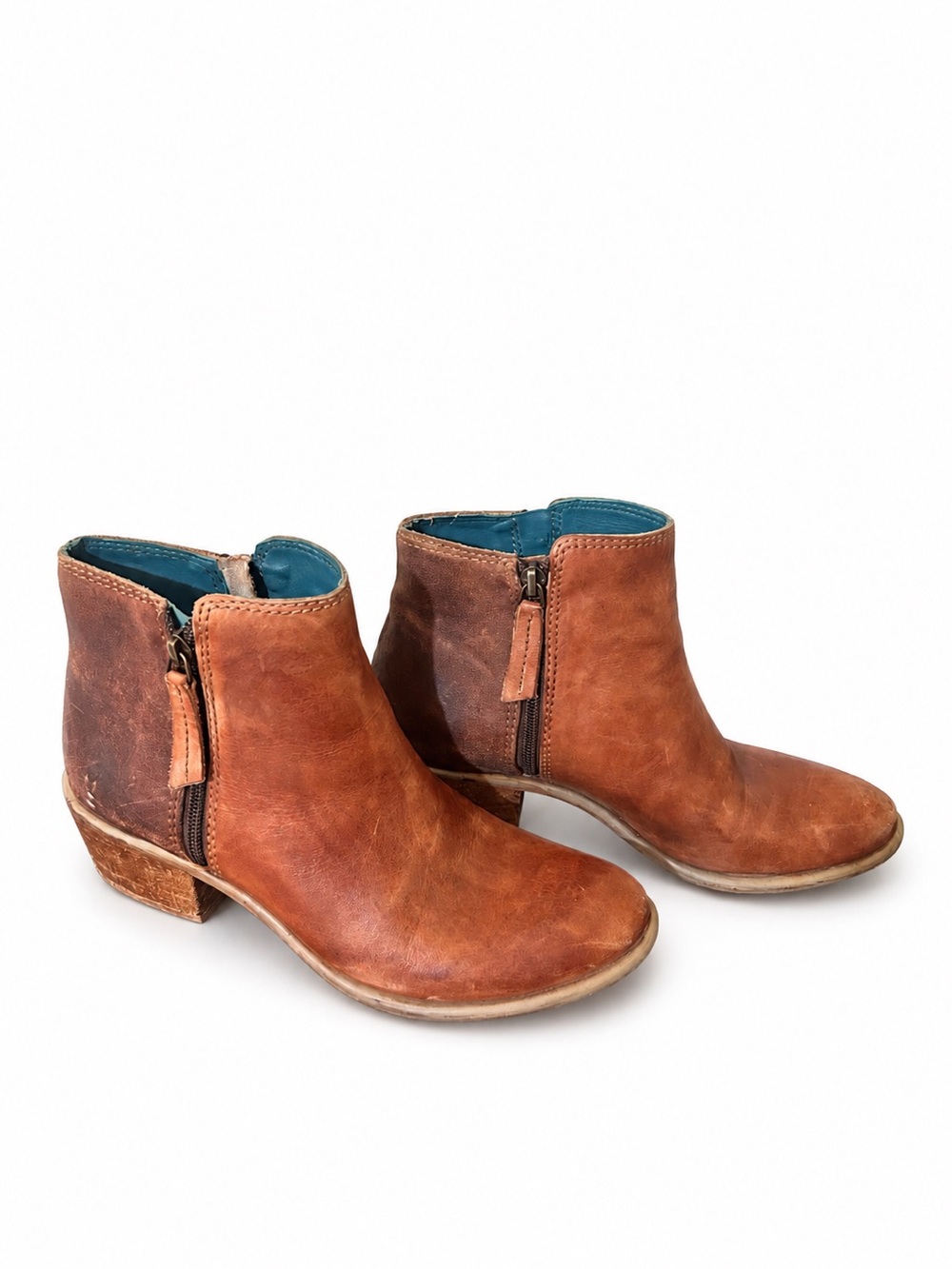Roan By Bed Stu Women’s Liz Brown Leather Ankle Boots Size US 8